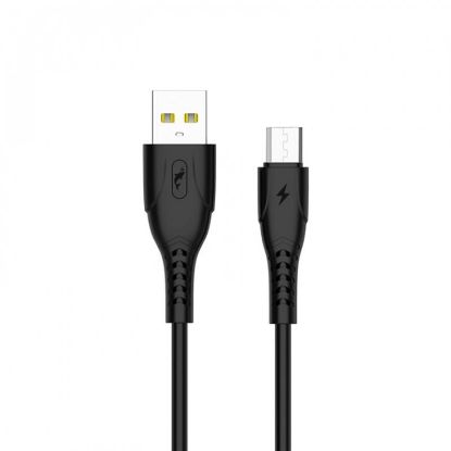  Зображення Кабель SkyDolphin S08V USB - microUSB 1м, Black (USB-000565) 