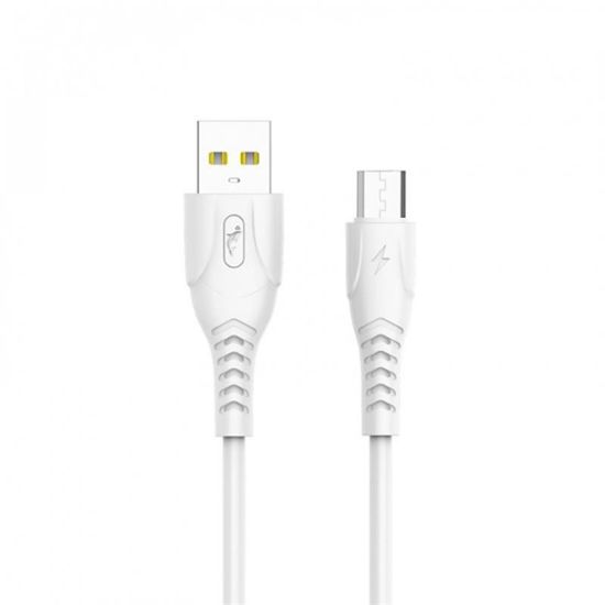  Зображення Кабель SkyDolphin S08V USB - microUSB 1м, White (USB-000564) 