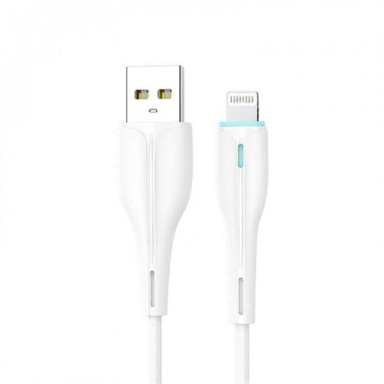  Зображення Кабель SkyDolphin S48L USB - Lightning 1м, White (USB-000423) 