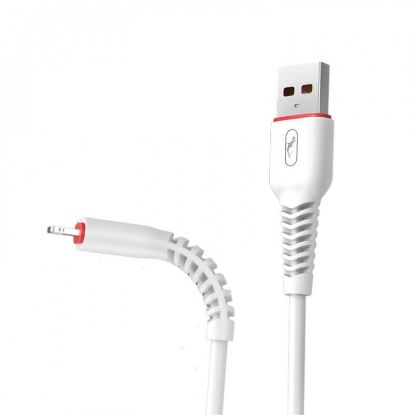  Зображення Кабель SkyDolphin S54L Soft USB - Lightning 1м, White (USB-000429) 