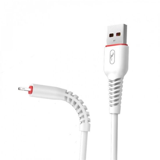  Зображення Кабель SkyDolphin S54L Soft USB - Lightning 1м, White (USB-000429) 