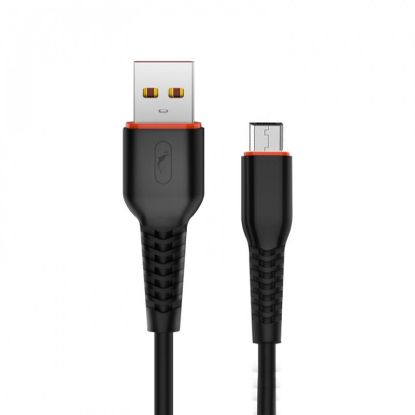  Зображення Кабель SkyDolphin S54V Soft USB - microUSB 1м, Black (USB-000432) 