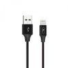  Зображення Кабель SkyDolphin S55L Neylon USB - Lightning 1м, Black (USB-000434) 