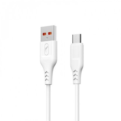  Зображення Кабель SkyDolphin S61V USB - мicroUSB 1м, White (USB-000449) 