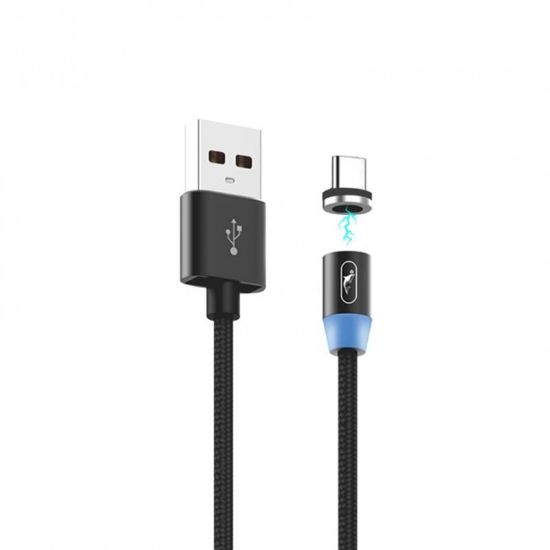  Зображення Кабель SkyDolphin S59T Magnetic USB - Type-C 1м, Black (USB-000441) 