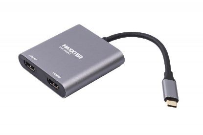  Зображення Перехідник USB-C на 2 HDMI Maxxter 