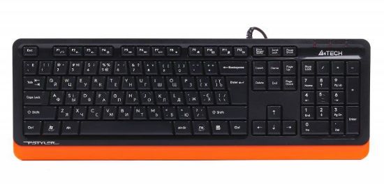  Зображення Клавіатура A4-Tech Fstyler FKS10 Orange 