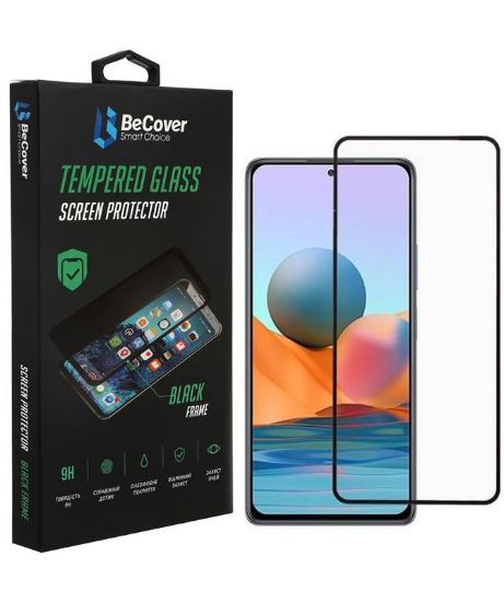  Зображення Скло захисне BeCover Xiaomi Poco M4 Pro 5G Black (707041) 