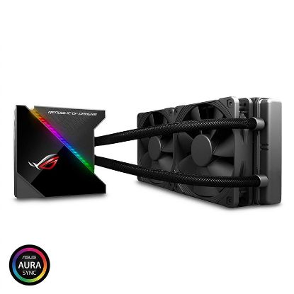  Зображення Система рідинного охолодження ASUS ROG RYUJIN 240 LGA 115x,1366, 2011, 2011-3, 2066;AMD: AM4, TR4* OLED-дисплей вентилятори Noctua iPPC, AURA 