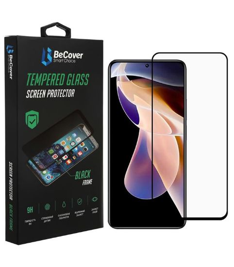  Зображення Скло захисне BeCover Redmi Note 11 Pro / 11 Pro Plus Black (707140) 