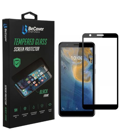  Зображення Скло захисне BeCover ZTE Blade A31 Black (707166) 