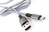  Зображення Дата кабель USB 2.0 AM to Type-C 1.0m gray Dengos (NTK-TC-MT-GREY) 