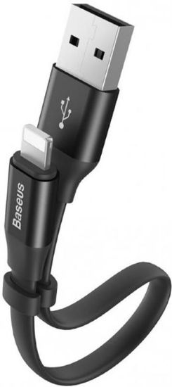  Зображення Кабель Baseus Nimble USB-Lightning, 0.23м Black (CALMBJ-B01) 