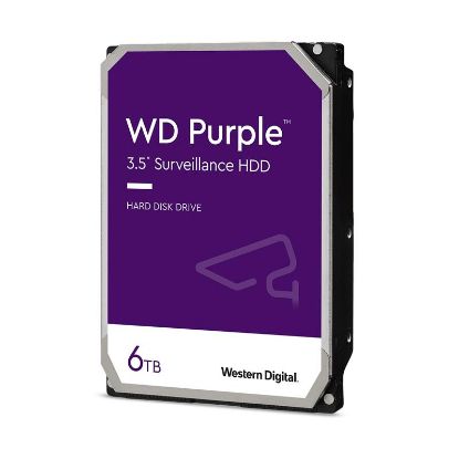  Зображення Жорсткий диск 3.5"   6TB Western Digital Purple Surveillance   (SATA 6Gb/s, 5640rpm, 256MB) (WD63PURZ)) 