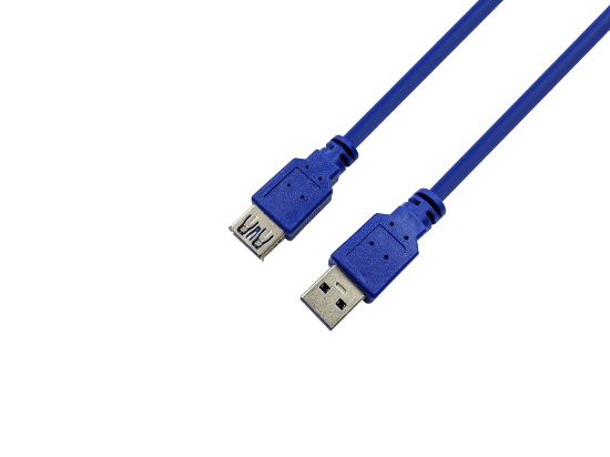  Зображення Кабель ProLogix (PR-USB-P-11-30-3m) USB 3.0 AM/AF, синій, 3м 