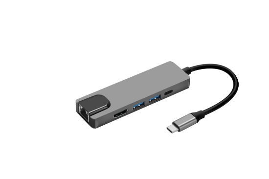  Зображення Концентратор ProLogix USB3.1 Type C to HDMI+2*USB3.0+USB C PD+Lan (PR-WUC-103B) 