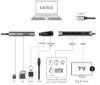  Зображення Концентратор ProLogix USB3.1 Type C to HDMI+2*USB3.0+PD+Lan+TF+SD (PR-WUC-105B) 