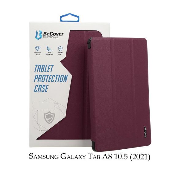  Зображення Чохол-книжка BeCover Smart для Samsung Galaxy Tab A8 SM-X200/SM-X205 Red Wine (707268) 