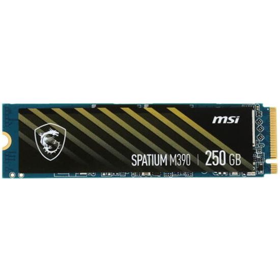  Зображення Накопичувач SSD  250GB MSI Spatium M390 M.2 2280 PCIe 3.0 x4 NVMe 3D NAND TLC (S78-4409PL0-P83) 