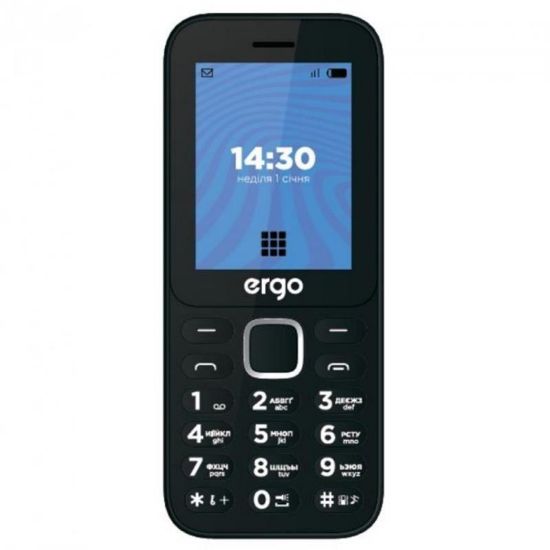  Зображення Мобільний телефон ERGO E241 Dual Sim (чорний) 