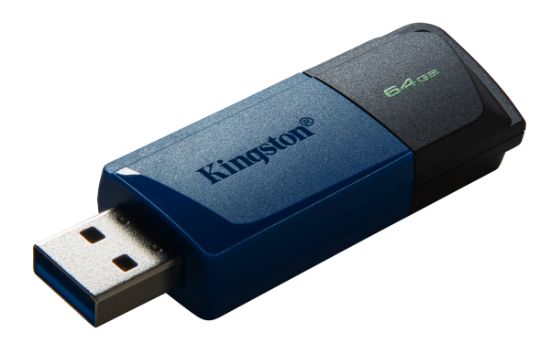  Зображення Накопичувач Kingston   64GB USB 3.2 Type-A Gen1 DT Exodia M Black Blue 