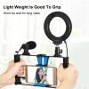  Зображення Набір блогера Puluz 4in1 (ring light, mount, phone holder, microphone) (PKT3025L) 