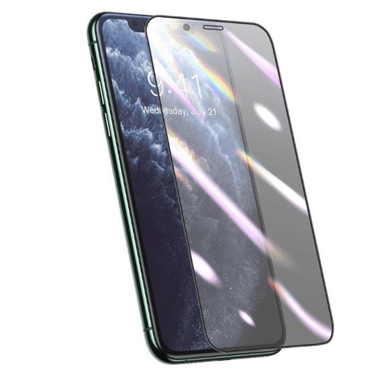  Зображення Захисна плівка Baseus для Apple iPhone 11 Pro Max/XS Max Full Cover Black, 0.25мм (SGAPIPH65S-HA01) 