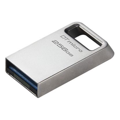  Зображення Накопичувач Kingston  256GB USB 3.2 Type-A Gen1 DT Micro R200MB/s Metal 