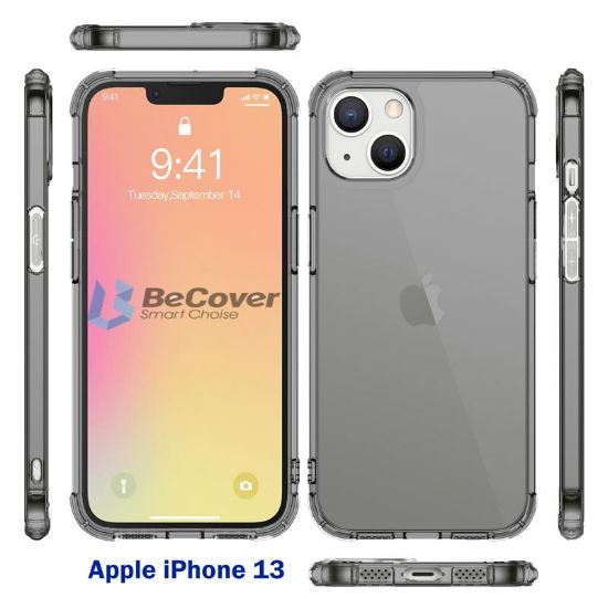  Зображення Чохол до мобільного телефона BeCover Apple iPhone 13 Grey (707346) 