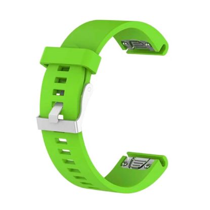  Зображення Ремінець для Garmin QuickFit 20 Smooth Silicone Band Green (QF20-SMSB-GRN) 