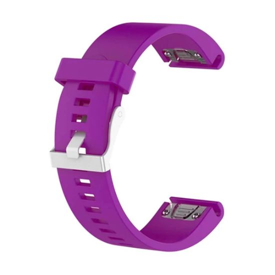  Зображення Ремінець для Garmin QuickFit 20 Smooth Silicone Band Purple (QF20-SMSB-PURP) 