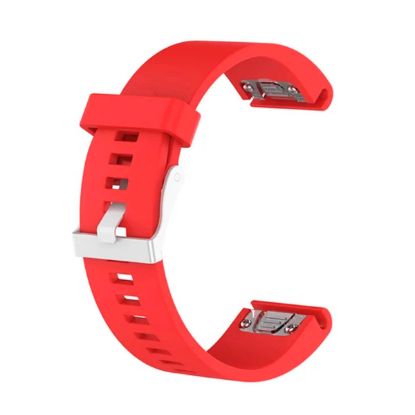  Зображення Ремінець для Garmin QuickFit 20 Smooth Silicone Band Red (QF20-SMSB-RED) 