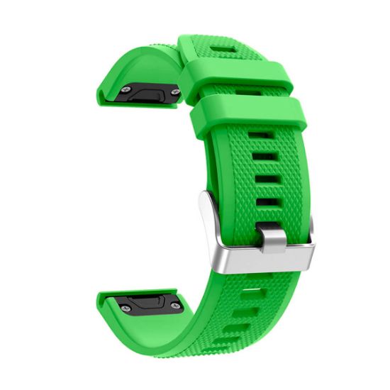  Зображення Ремінець для Garmin QuickFit 22 Dots Silicone Band Green (QF22-DTSB-GRN) 