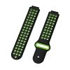  Зображення Ремінець для Garmin Universal 16 Nike-style Silicone Band Black/Green (U16-NSSB-BKGN) 