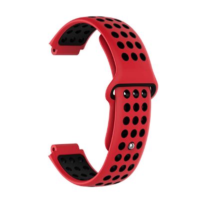  Зображення Ремінець для Garmin Universal 16 Nike-style Silicone Band Red/Black (U16-NSSB-RDBK) 