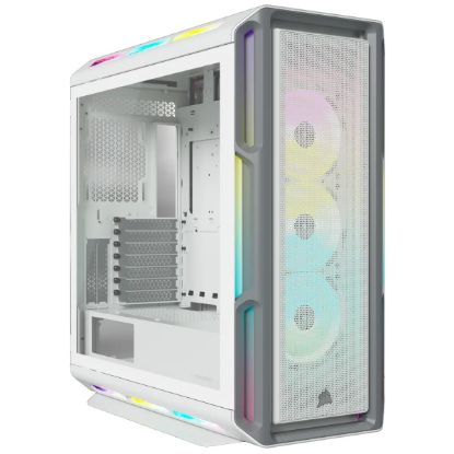  Зображення Corsair iCUE 5000T RGB Tempered Glass Mid-Tower Smart Case, White, EAN: 0840006645184 