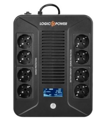  Зображення Джерело безперебійного живлення LogicPower LP-UL600VA-8PS 