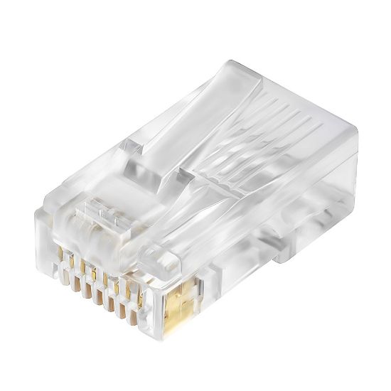  Зображення Конектор RJ 45 Merlion (RJ45ML-100-CAT6/17265) Cat. 6 UTP, 100 шт/уп 