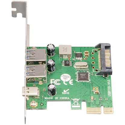  Зображення Контролер Frime NEC720202 (ECF-PCIEtoUSB007.LP) PCI-E-2xUSB3.0+USB3.0 Type-C 