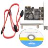  Зображення Контролер Frime ASM1061 (ECF-PCIEto2SATAIII.LP) PCI-E-2xSATA III 