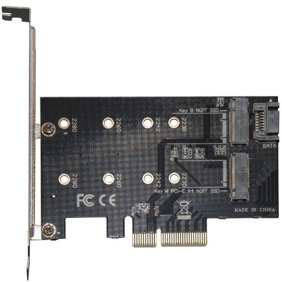  Зображення Контролер Frime (ECF-PCIEtoSSD001.LP) PCI-E-M.2 (B&M Key) NGFF 