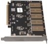  Зображення Контролер Frime WCH382L (ECF-PCIEtoSSD010) PCI-E-5xM.2 (B Key) 