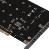  Зображення Плата розширення Frime (ECF-PCIEtoSSD013) PCI-E-4хM2, PLX8747 