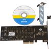  Зображення Плата розширення Frime (ECF-PCIEtoSSD012.LP) PCI-E-2хM.2+2хSATA, 88SE9215 