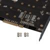  Зображення Плата розширення Frime (ECF-PCIEtoSSD011) PCI-E-4хM.2, PLX8724 