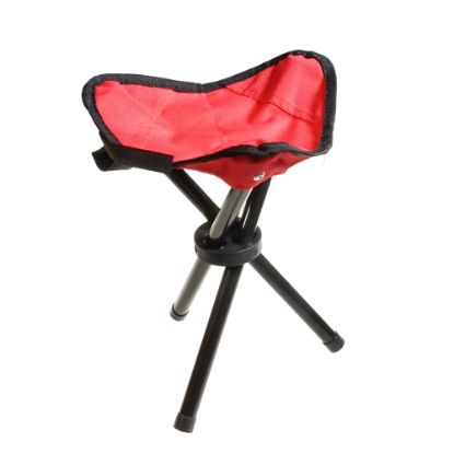 Зображення Складаний стілець тринога Supretto 60270001, Червоний 