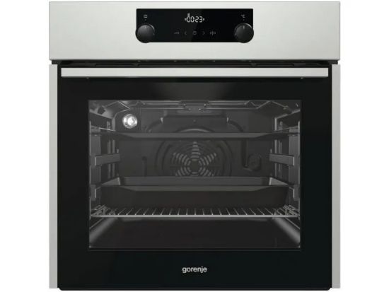  Зображення Духова шафа Gorenje електрична, 70л, A+, пара, дисплей, піроліз, нерж 