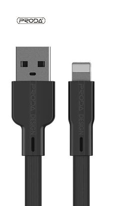  Зображення Кабель Proda PD-B18i USB-Lightning, 1м, Black 