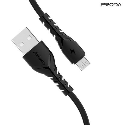  Зображення Дата кабель USB 2.0 AM to Micro 5P 3A black Proda (PD-B47m-BK) 