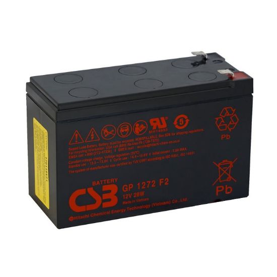  Зображення Акумуляторна батарея CSB 12V 7.2AH (GP1272F2/04408) AGM longlife Black 